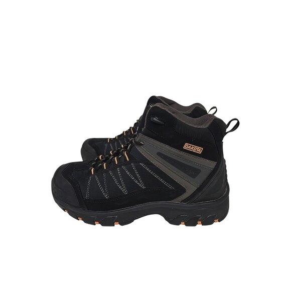 DAKOTA Mens Mid-Cut Quad Comfort Steel Toe CP Work Boot 26039MDQC-AS Black 11W/L - Picture 5 of 7
